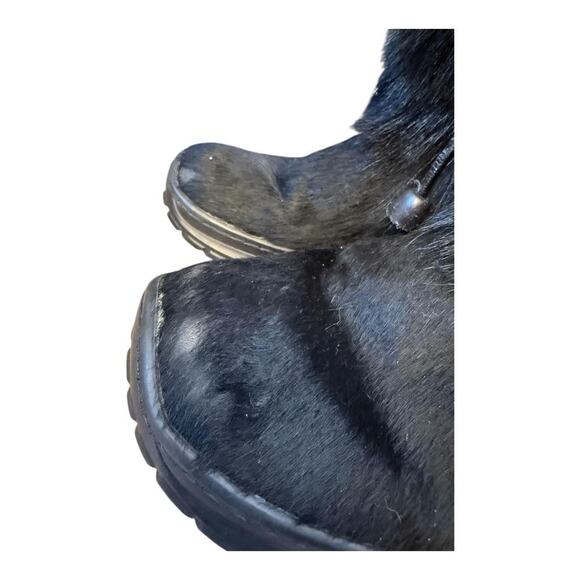 Vintage Winna Fur Apres Ski Boot Black Women size 10 - Picture 5 of 12
